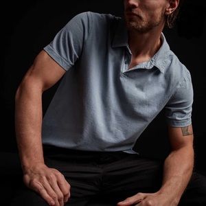 Men’s James Perse Supima Cotton Polo in Size 3